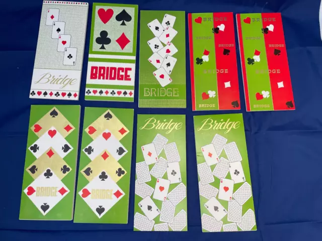 Bridge, set n.9 blocchetti segnapunti