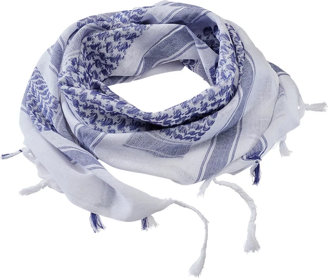 Brandit Shemag Panno Multifunzione (Bianco/Blu)
