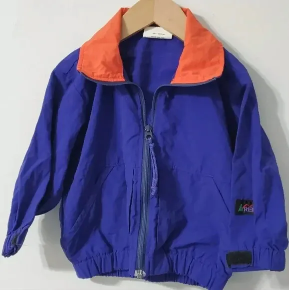 REI Vintage Kid's Jacket Size XXXS 1/2 Dark Blue Pocket