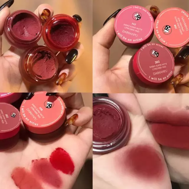 Samt matt Lippenglanz langlebig und wasserdicht Lippen- und Wangenlippenstift W6R1