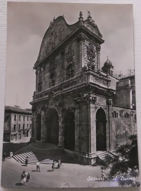 Cartolina Sassari - Il Duomo - Viaggiata 1962               03/17