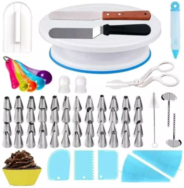 Cake Decorating Piping Nozzles Turnable Set for Baking Dessert Decoration 69 pcs