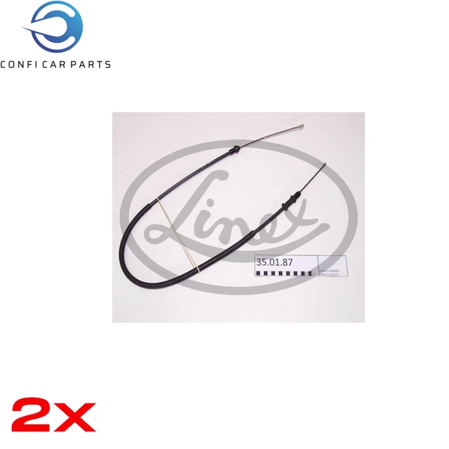 Handbremsseil Bremsseil Paar Hinten Linex 350187 2Pcs G Neu Oe Qualit�T