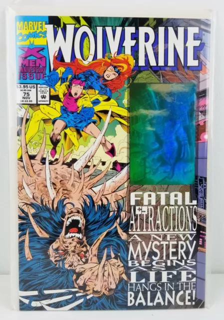 Marvel Comics Wolverine Comic Book #75 Nov X-Men Anniversary Issue 1993