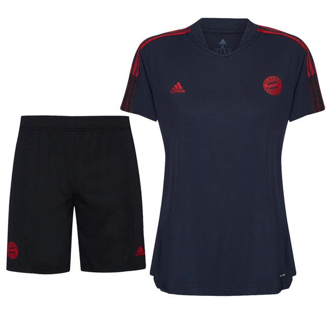 FC Bayern München adidas Tiro Damen Fußball Trainings Trikot Shorts schwarz neu