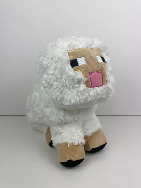 Large Minecraft Sheep Lamb Plush 15” Pillow Stuffed Animal-VERY CLEAN! Plushie