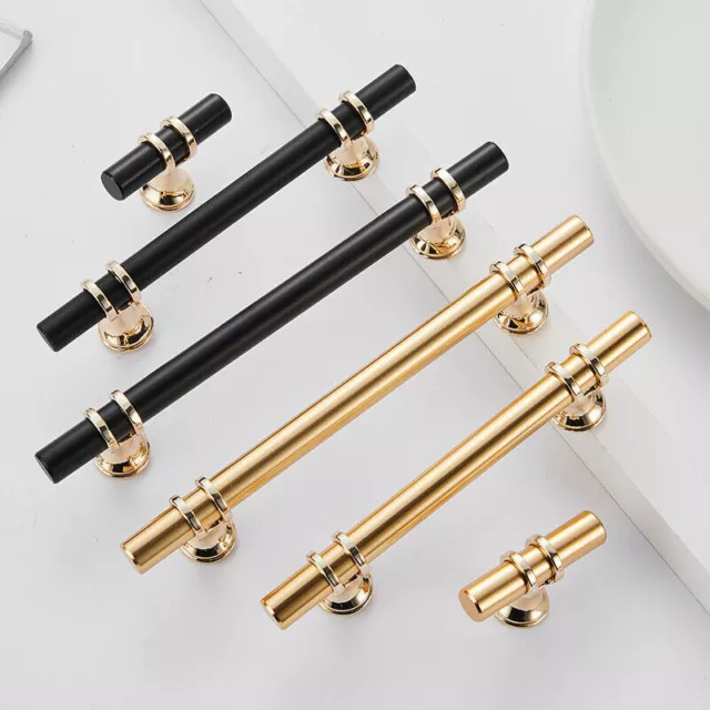 1-100PCS T Bar Pull Handles Alloy Kitchen/Bathroom Cabinet Hardware Modern Knob