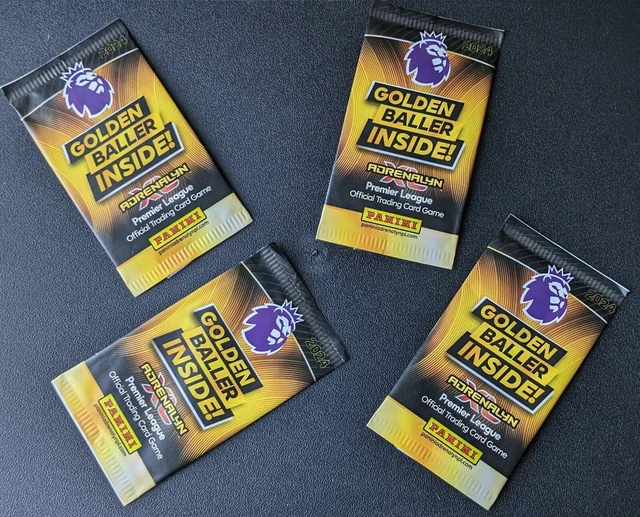 PANINI PREMIER LEAGUE Adrenalyn XL 2024 Golden Baller Pack Unopened x4