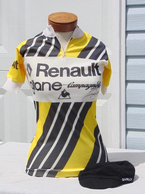 Renault Gitane Campagnolo Le Coq 70's Vintage Cycle Jersey Maillot Maglia Size L