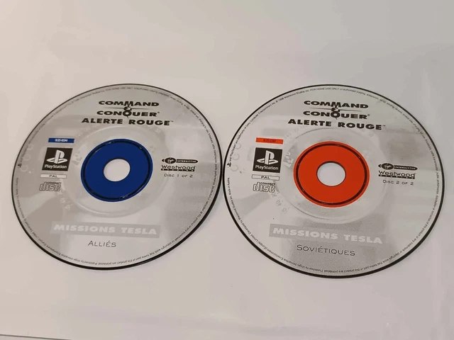 COMMAND & CONQUER ALERTE ROUGE SONY PLAYSTATION 1  PS1  PAL Fr Complete Good Condition 5030931021107