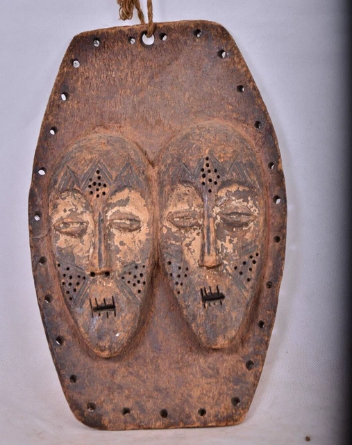 African tribal art,Double face Lega  mask from maniema. Congo DRC