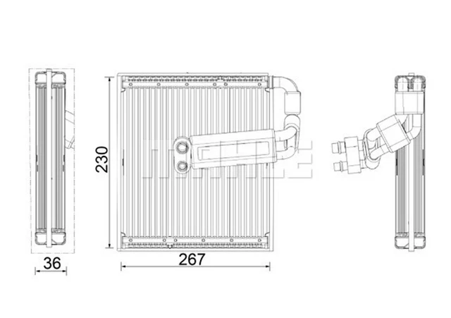 MAHLE vaporizzatore aria condizionata BEHR *** PREMIUM LINE *** AE 26 000P per VOLVO XC40