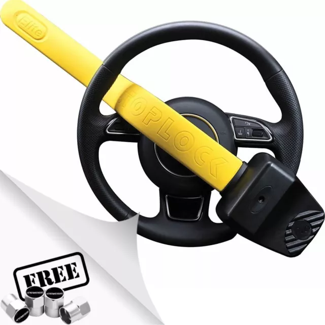 Stoplock Pro Elite Steering Wheel lock Premium Car Van 4x4 SUV Immobiliser.Caps✅