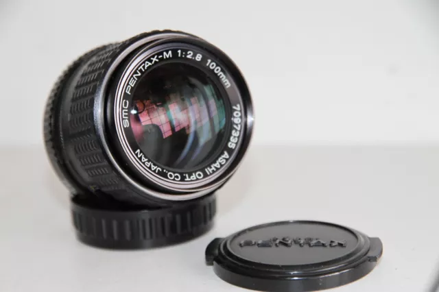 SMC Pentax M 100mm f/2.8 Manual Prime Portrait Lens. K / PK Mount. K1000. ME etc