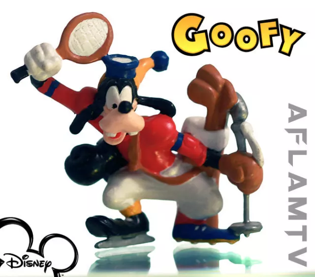 Goofy sport PVC figurine Applause Disney Tennis golf scuba skating Figure