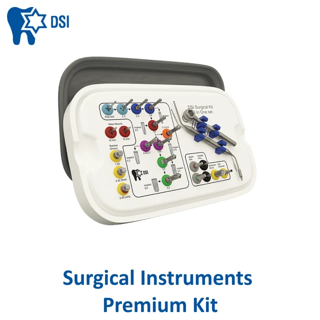 Universal Instrument Kit DENTAL IMPLANT ABUTMENT Universal DSI Surgical Instruments Premium Kit ...