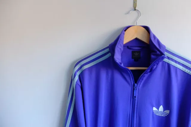 Adidas Originals tracksuit jacket light Purple Grey firebird TT trefoil M 2010