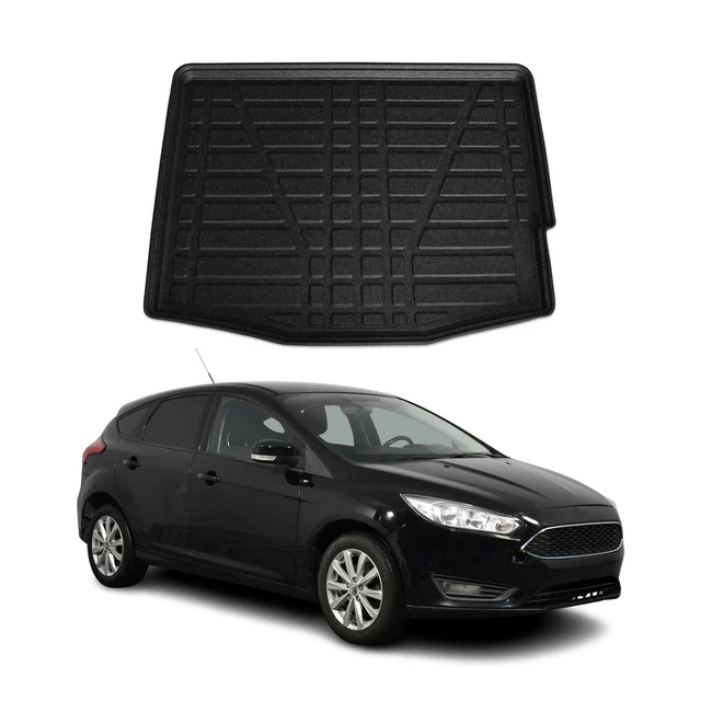 Kofferraumwanne Für Ford Focus III Kombi (Turnier) 2011-2018 – Passgenau, Schwarz, Aus Weichem Kunststoff