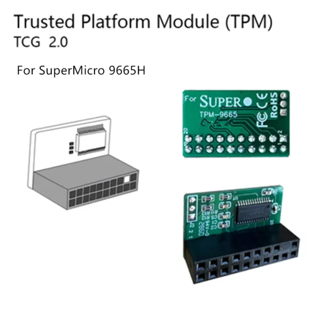 感謝報恩 SuperMicro AOM-TPM-9665H (水平) 信頼されたプラットフォームモジュール Infineon 9665付き 通販 
