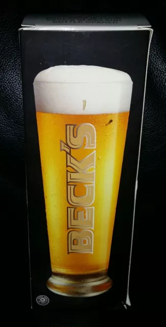 Rare Collectable Becks Giant 500Ml Beer Glass With Bonus Bottle Opener Brand New