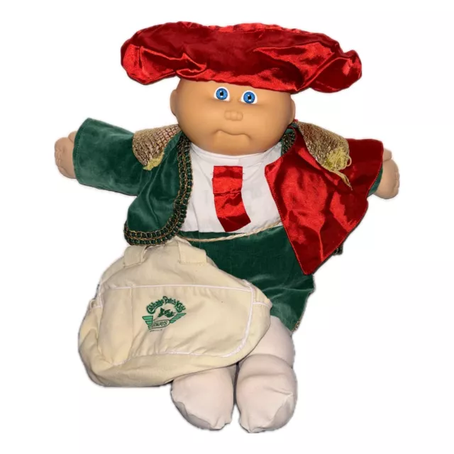 Cabbage Patch Kids World Traveler Spain - Vintage Coleco Doll Spanien Retro Toy