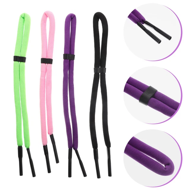 4 piezas Soporte para gafas ajustable alrededor del cuello Gafas de sol Cinturón