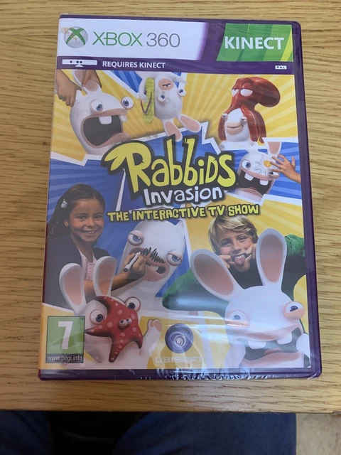 Xbox 360 Rabbit Invasion RABBIDS INVASION THE Interactive TV Show for PAL Microsoft Xbox 360 ...