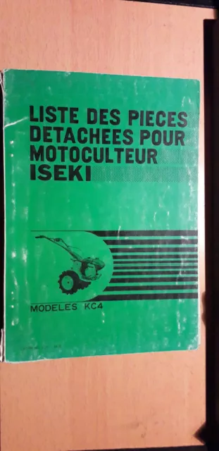 ISEKI motoculteur KC4 - KC 4 : catalogue de pièces