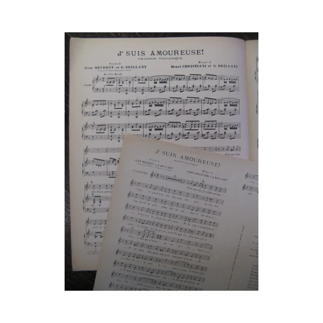 CHRISTIANI BRILLANT J'suis Amoureuse Chant Piano 1907 3