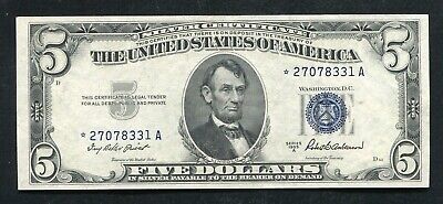 Fr. 1656* 1953-A $5 Five Dollars *Star* Silver Certificate Gem Uncirculated