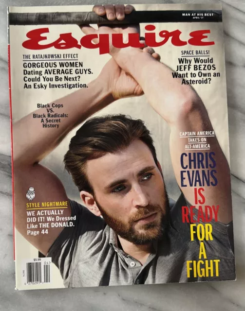 2017 APRIL ESQUIRE MAGAZINE - CHRIS EVANS COVER - Newsstand