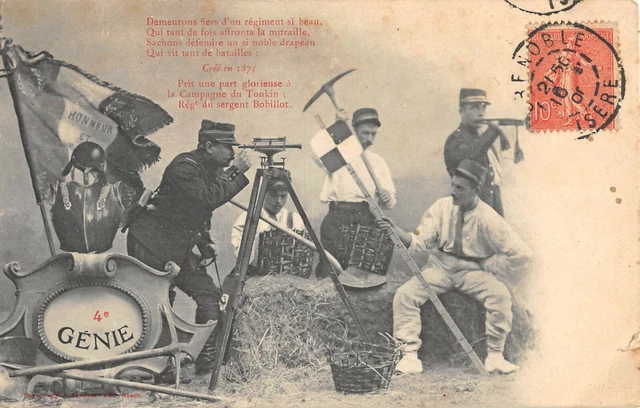 CPA MILITAIRE 4e GENIE