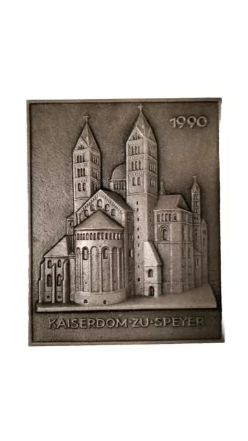 Buderus Kunstguss Jahresplakette 1990 "Kaiserdom Zu Speyer" /Sammlungsauflösung