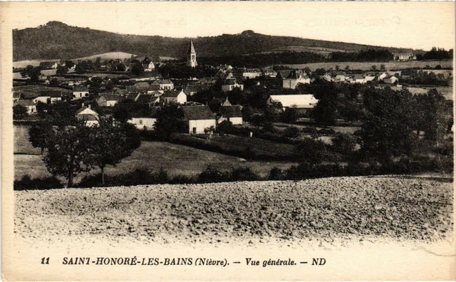 CPA St-HONORÉ-les-BAINS Vue générale Nievre (100303)
