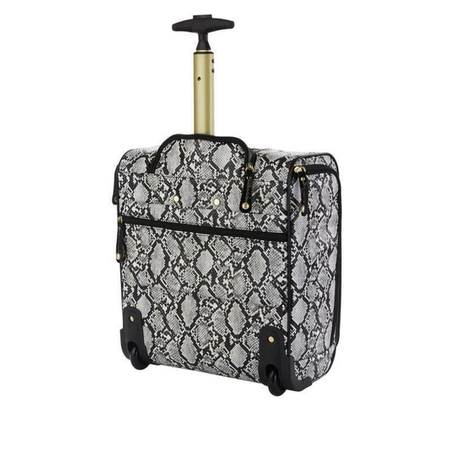 Samantha Brown Croco Embossed 16" Rolling Carry-It-All Bag 7