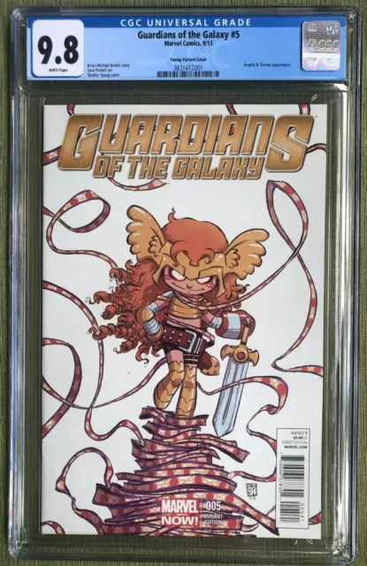 Guardians Of The Galaxy #5 CGC 9.8 Young Variant 2013 Marvel Comics 1st Angela