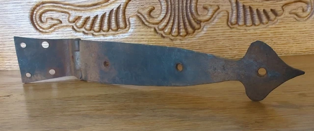 Antique 1800’s Barn Chest or Door Strap Hinge Hand Wrought Iron 3