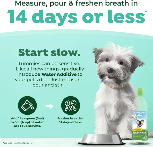 TropiClean Fresh Breath Dog Teeth Cleaning – Dental Care for 473ml, Original 3