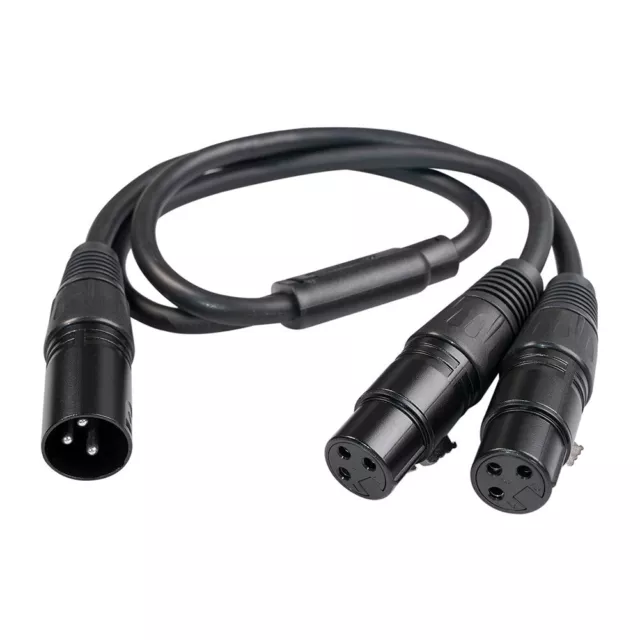 Premium 3Pin XLR Splitter Cable for Audio Mic Male to Dual Female Cord