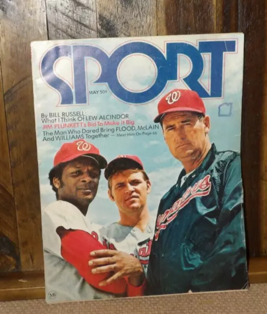 May 1971 SPORT Magazine Senators: Ted Williams / Curt Flood / Denny McLain