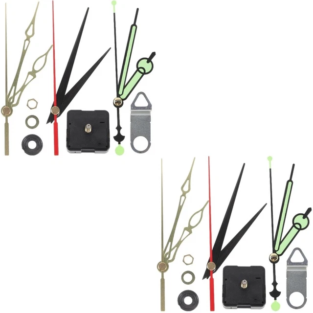 2 set kit lancette orologio da parete professionale sostituibile