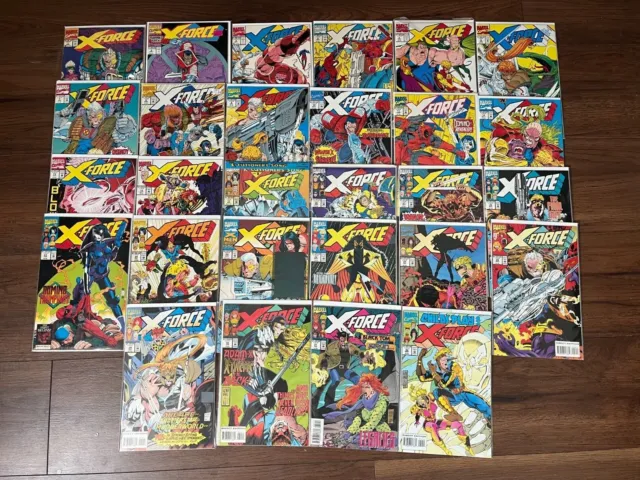 X-FORCE Lot #1-14, 17, #20-32  MARVEL COMICS  1st Domino 1991 Cable Deadpool NR