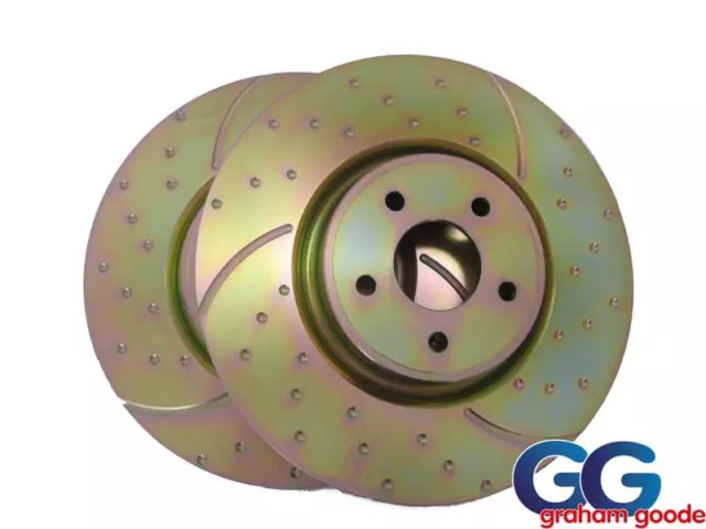 Ford Focus RS mk2 2.5l Rear Brake Discs EBC Turbo Grooved Uprated PAIR GD1501