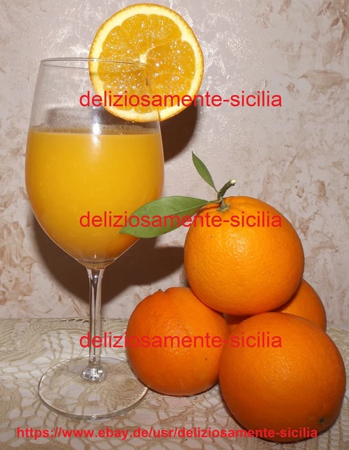 FRISCHE BLONDORANGEN NAVEL aus Sizilien Kg. 5-10-15-20-25-28 - für Saft ...