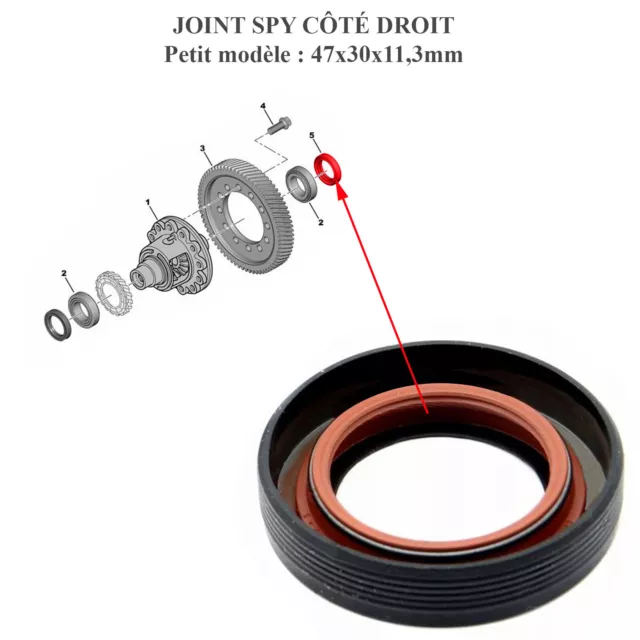 Joint Spi Spy Pour Boite De Vitesse Droit Citroen Peugeot Fiat 312146 3121.47