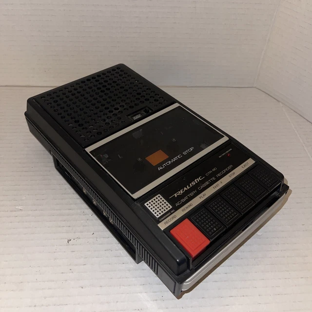 VINTAGE REALISTIC MODEL CTR80 Computer Cassette Recorder Read Used 10