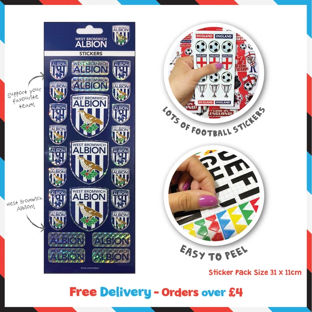 Premier League Team Fußball Aufkleber *KOSTENLOSER VERSAND * Bestellungen über £4 UK LAGER!