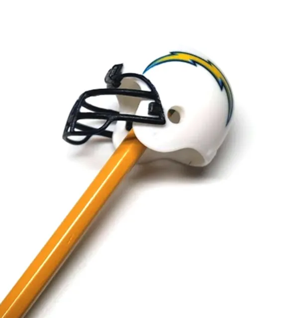 San Diego Chargers Pencil Topper Nfl Helmet 2" Round New Mini Gumball