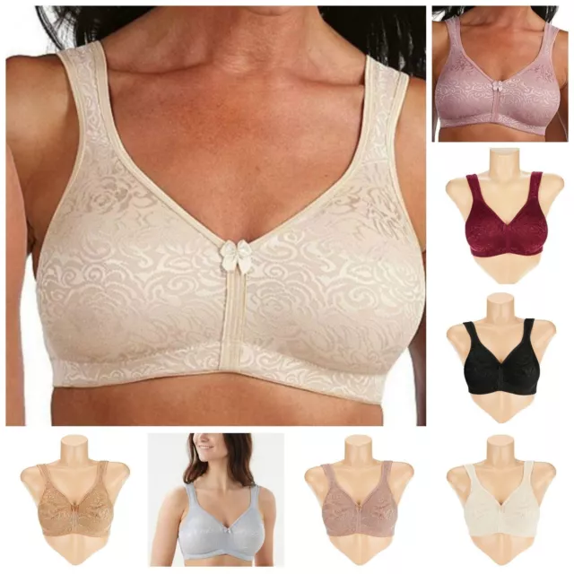 Breezies~Modern Micro Unlined Wirefree Support Bra~A390335~No Padding