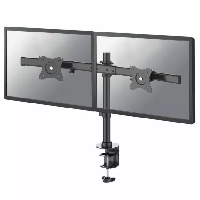 NewStar Dual Monitor Stand FPMA-D960D Desk Mount for 2 Screens 10" to 27" E7N